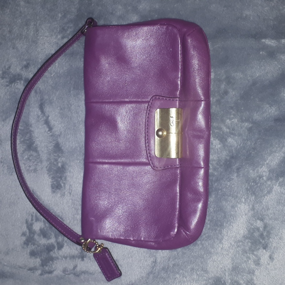 Coach Kristen Plum Mini Purse/ Clutch
